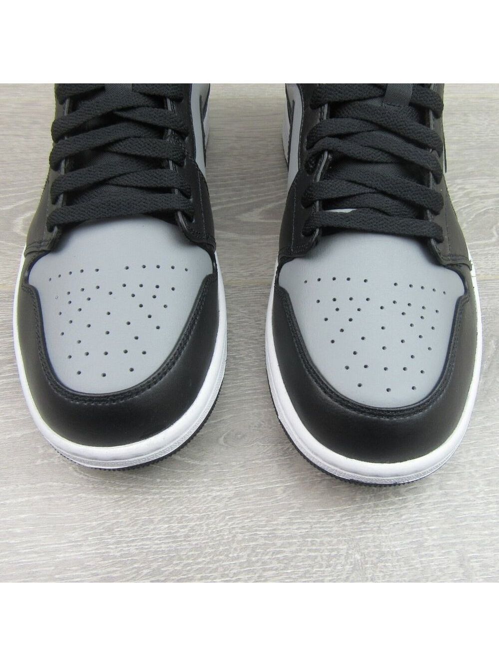 Air Jordan 1 Mid Shadow Red Black Shoes Men's Size 10.5 NEW - Picture 5 of 14